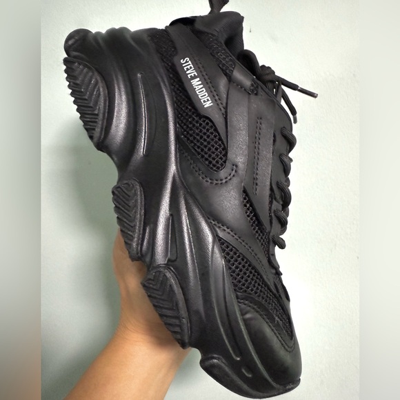 Steve Madden Shoes - Steve Madden Chunky Sneakers Triple Black